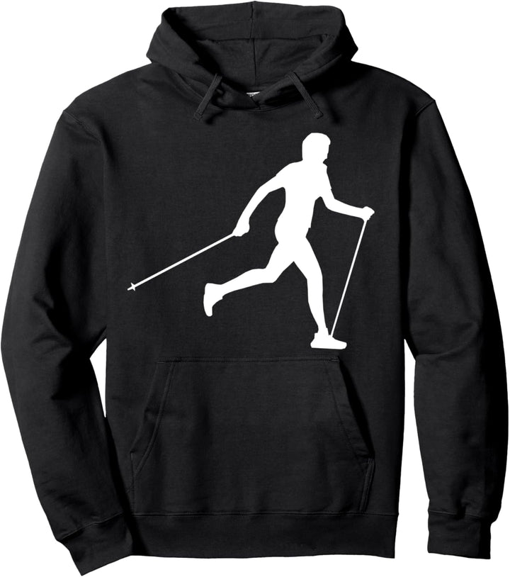Nordic Walking Wandern Hiking Pullover Hoodie