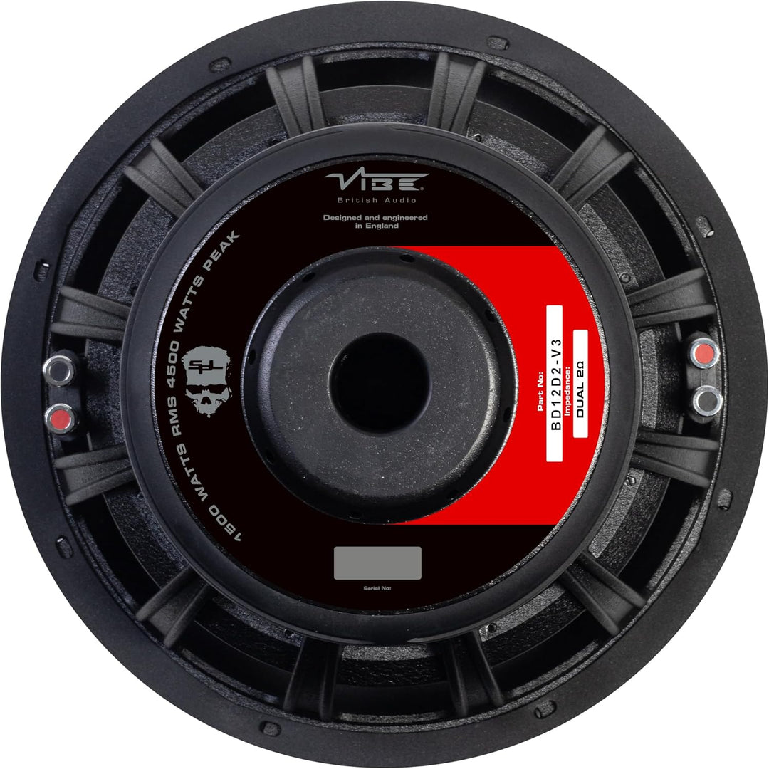 VIBE Audio BD12SPL 30,5 cm Subwoofer (Dual 4 Ohm)