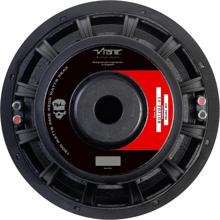 VIBE Audio BD12SPL 30,5 cm Subwoofer (Dual 4 Ohm)