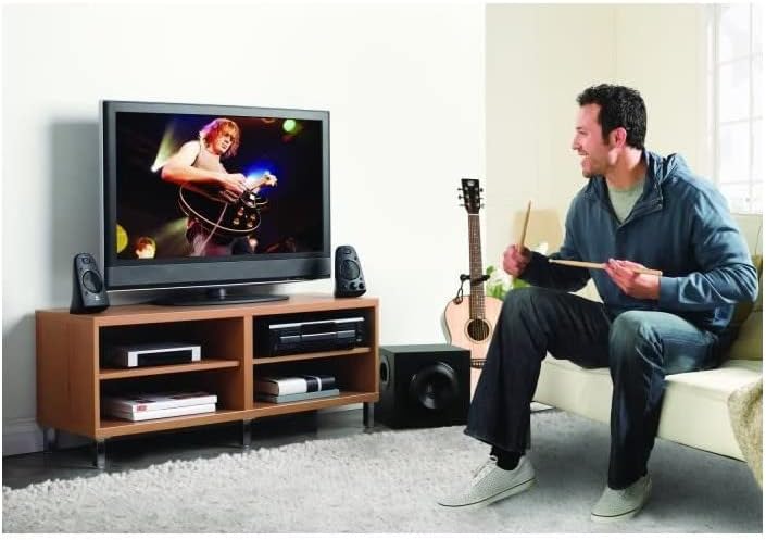 Logitech Z623 Lautsprecher-System mit Subwoofer, Satter Bass, 400 Watt Spitzenleistung, THX-Zertifiz