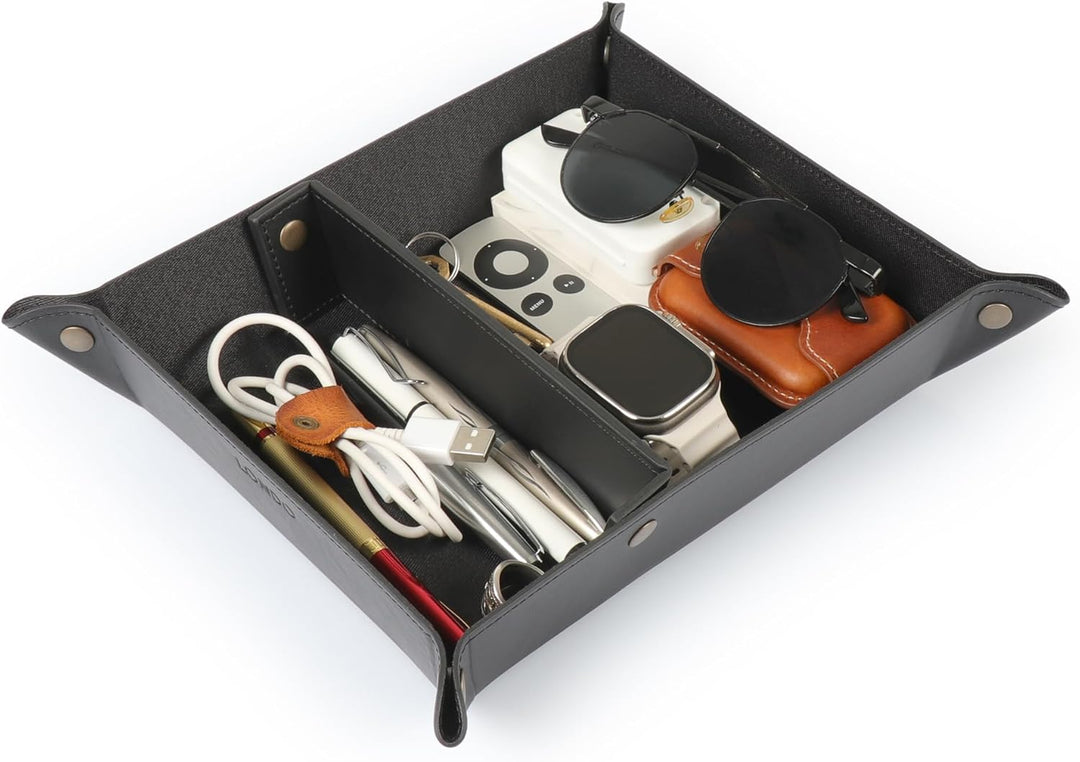 Londo Leder Taschenleerer - Vide Poche - Ledertablett Organizer, Praktische Aufbewahrungsbox - für G