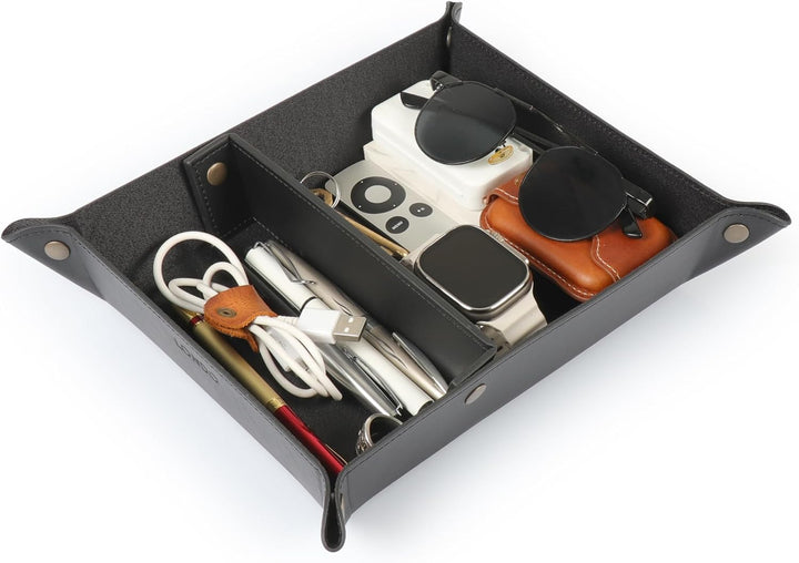 Londo Leder Taschenleerer - Vide Poche - Ledertablett Organizer, Praktische Aufbewahrungsbox - für G