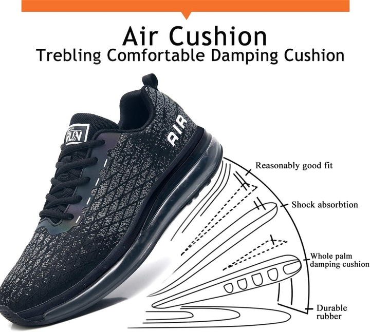 Azooken Laufschuhe Herren Damen Sportschuhe Joggingschuhe Tennisschuhe Strassenlaufschuhe Freizeit S