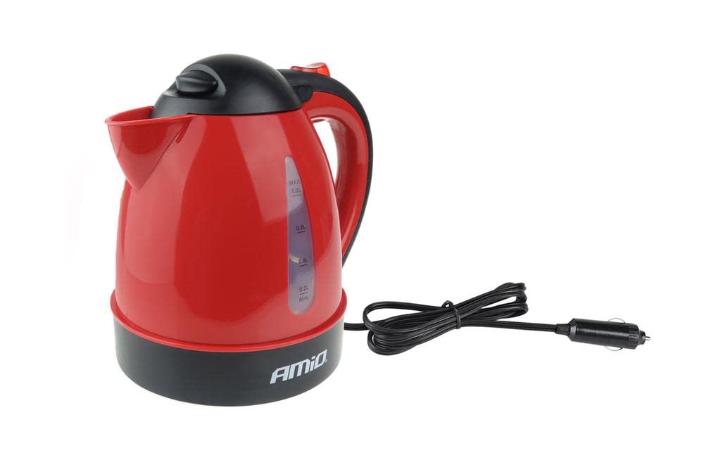 Amio Kettle de Auto 1000ml 24V 300W Wasserkocher, Mehrfarbig, Einzigartig, Único, Bunt