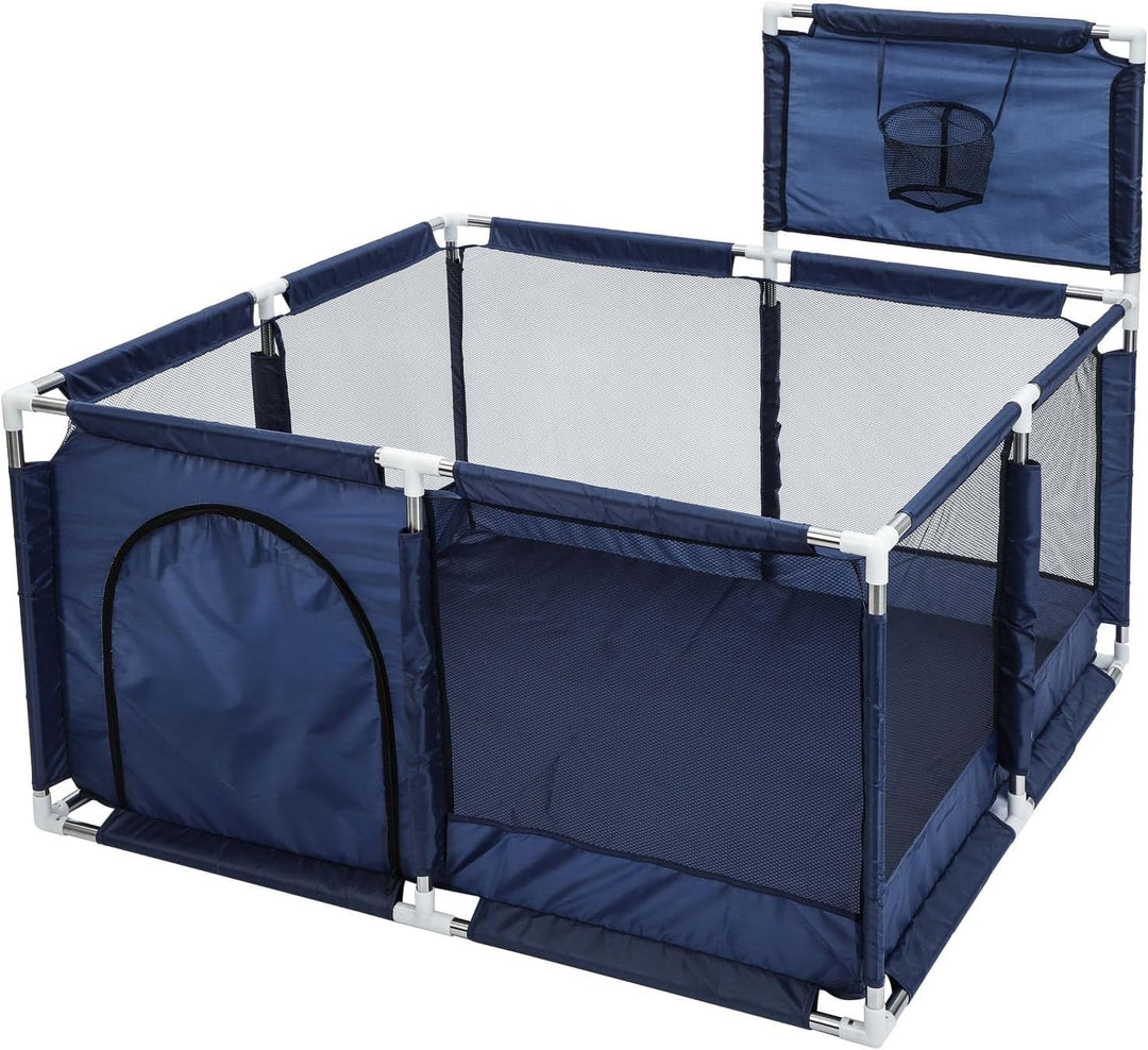 Laufgitter Baby Krabbelgitter Spiellaufstall Spielgitter Baby Laufstall mit Netzgewebe tragbar stabi