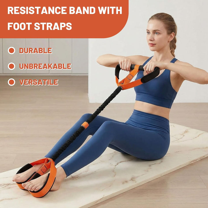 bauchtrainer, widerstandsbänder Pedale Fitness gerät für zuhause & multifunktionales Resistance Band