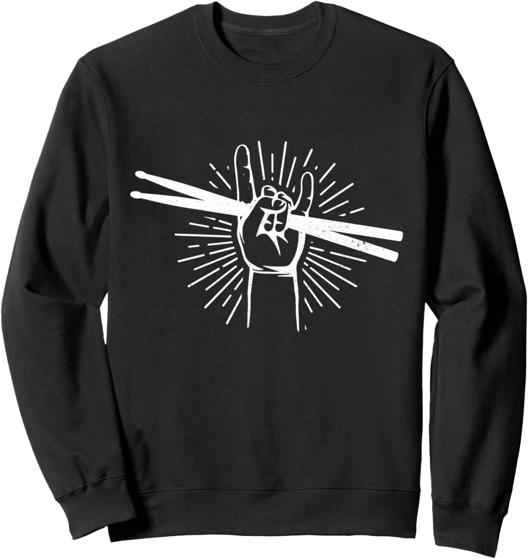 Drummer Schlagzeug Rock & Roll Musik Schlagzeuger Geschenk Sweatshirt