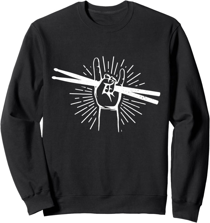 Drummer Schlagzeug Rock & Roll Musik Schlagzeuger Geschenk Sweatshirt