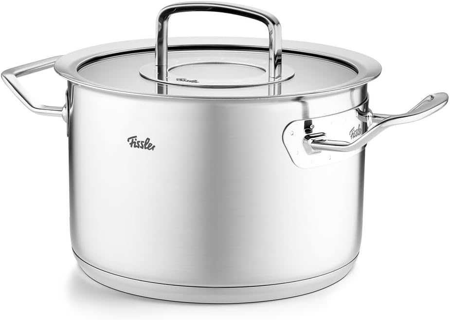 Fissler Original-Profi Collection/Edelstahl-Kochtopfset, 5-teilig, inkl. Glas-Deckel + Gratis Edelst