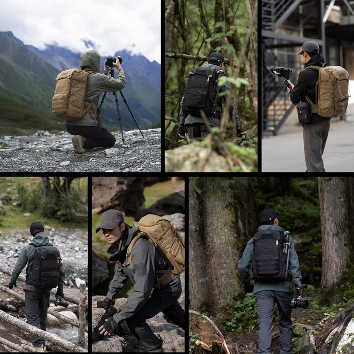 PGYTECH OneMo TAC Kamerarucksack 25L/35L, Wasserdicht Taktisch Fotorucksack Kompatibel mit DSLR/SLR/