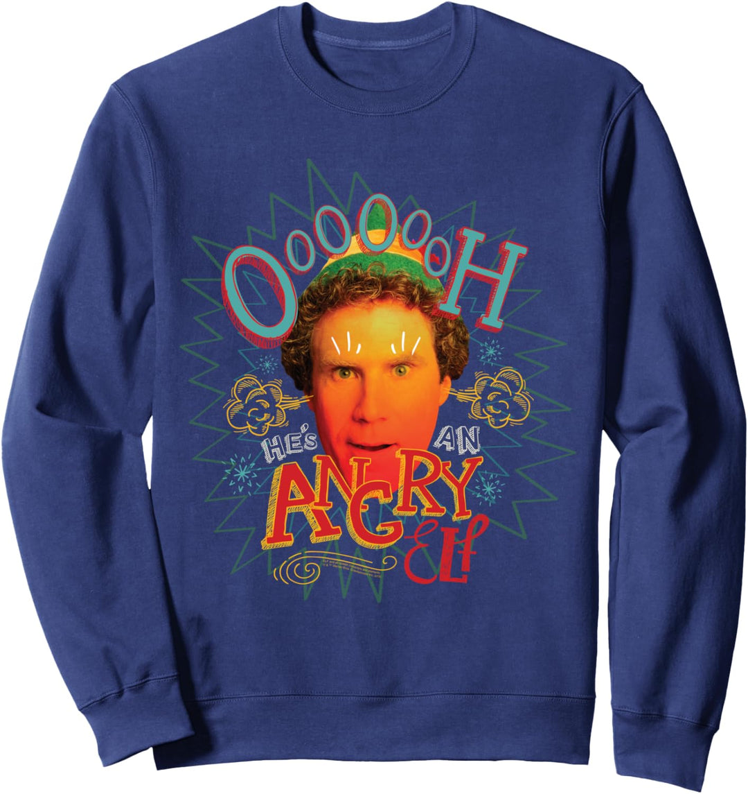 Elf Oooooh He's An Angry Elf Weihnachten Sweatshirt