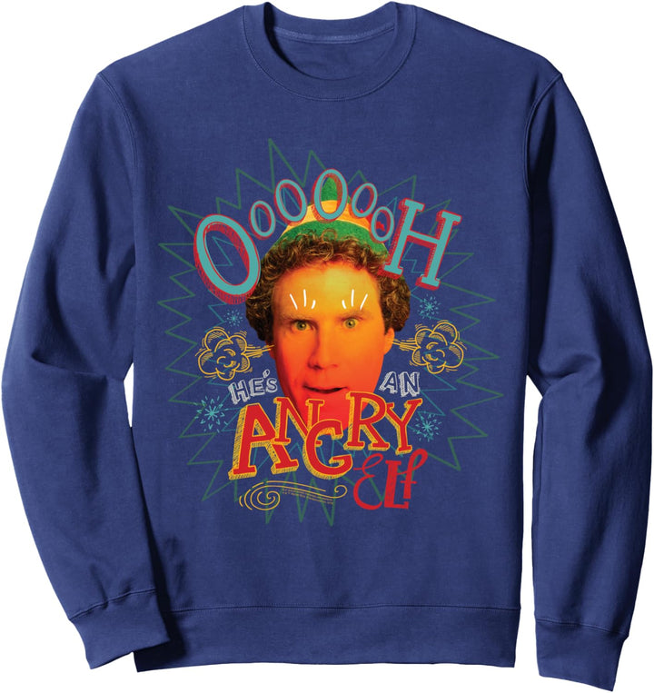 Elf Oooooh He's An Angry Elf Weihnachten Sweatshirt