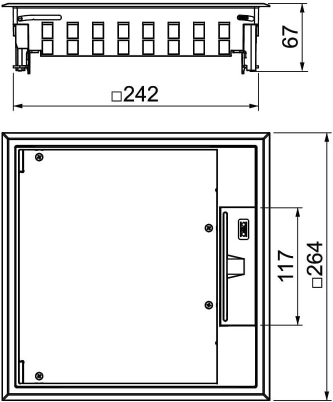 Geräteeinsatz für Universalmontage BETTERMANN GES9-3B U 7011