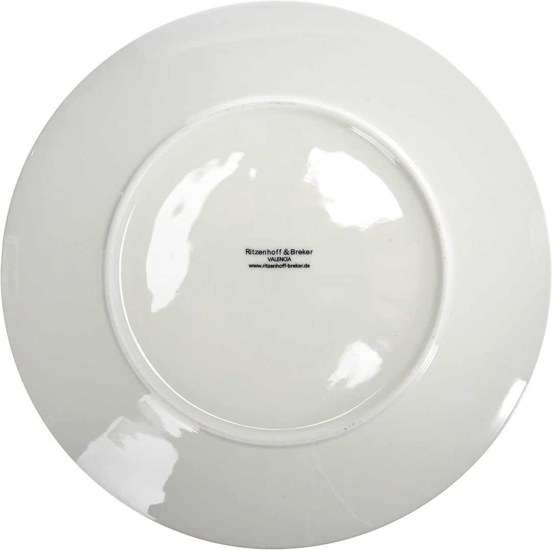 Ritzenhoff & Breker Teller-Set Valencia, 2-teilig, Durchmesser, Braun, 21.5 cm Teller Dekor, Teller