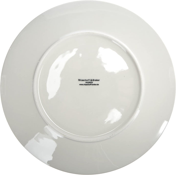 Ritzenhoff & Breker Teller-Set Valencia, 2-teilig, Durchmesser, Braun, 21.5 cm Teller Dekor, Teller