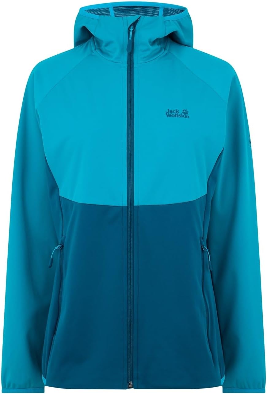 Jack Wolfskin Women's Go Hike Softshell W Softshell jacket S Blue Coral, S Blue Coral