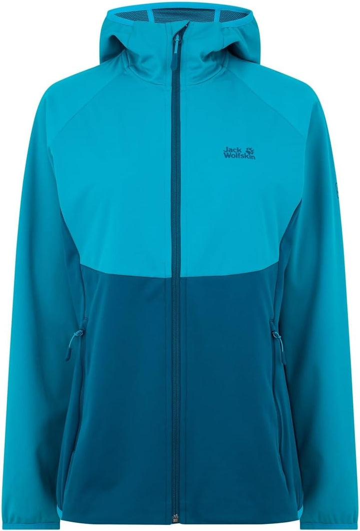 Jack Wolfskin Women's Go Hike Softshell W Softshell jacket S Blue Coral, S Blue Coral