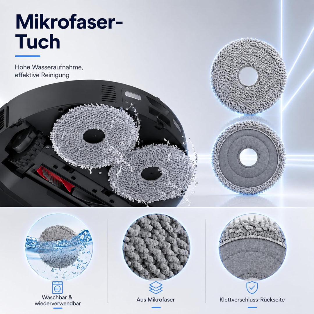 24 Stück Zubehörset,Kompatibel mit Roboter Qrevo S5V/Qrevo Curv/Qrevo Curv S5X/Qrevo Edge S5A Robote