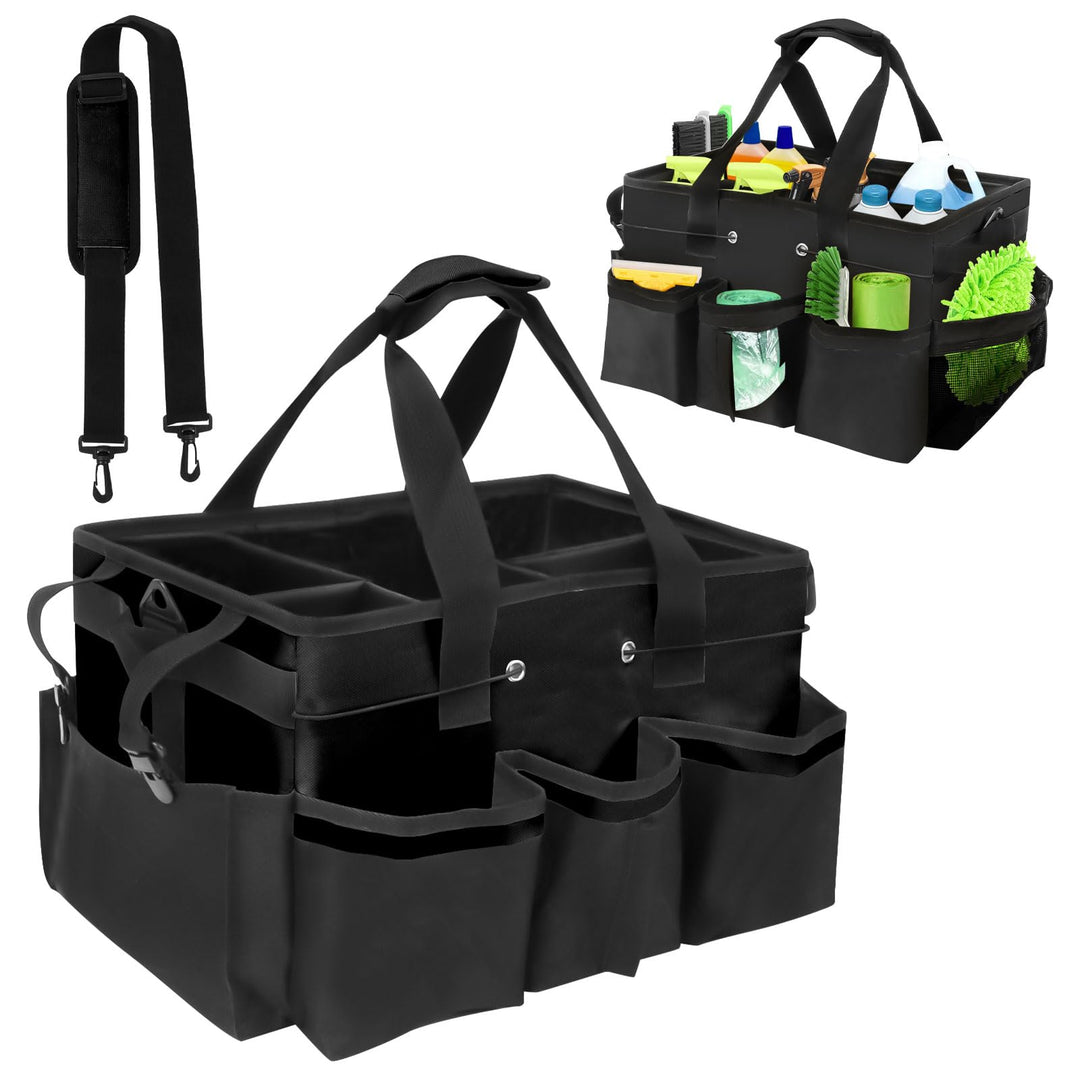 Reinigungs Tasche, 40*23.5*27.5 cm Reinigungscaddy Tragbar mit Griff Reinigungs Caddy Organisator, P