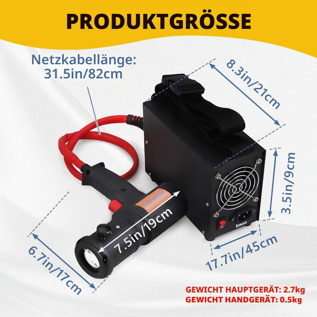 1500W Magnetische Induktionsheizgerät Induktion Schraubenlöser 4 Spulen | 800℃ ohne Flamme Induktion