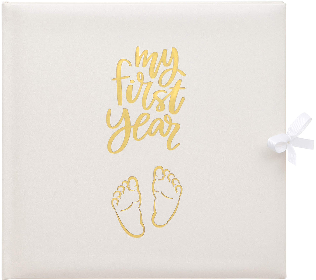 Baby's My First Year Protokollbuch zur Erinnerung an die Geburt durch das erste Jahr auf Erde, Weiss