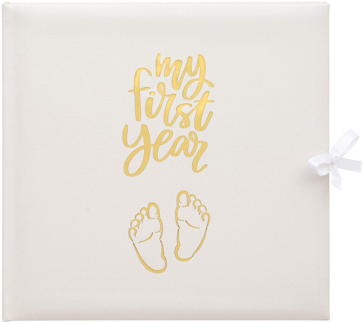 Baby's My First Year Protokollbuch zur Erinnerung an die Geburt durch das erste Jahr auf Erde, Weiss