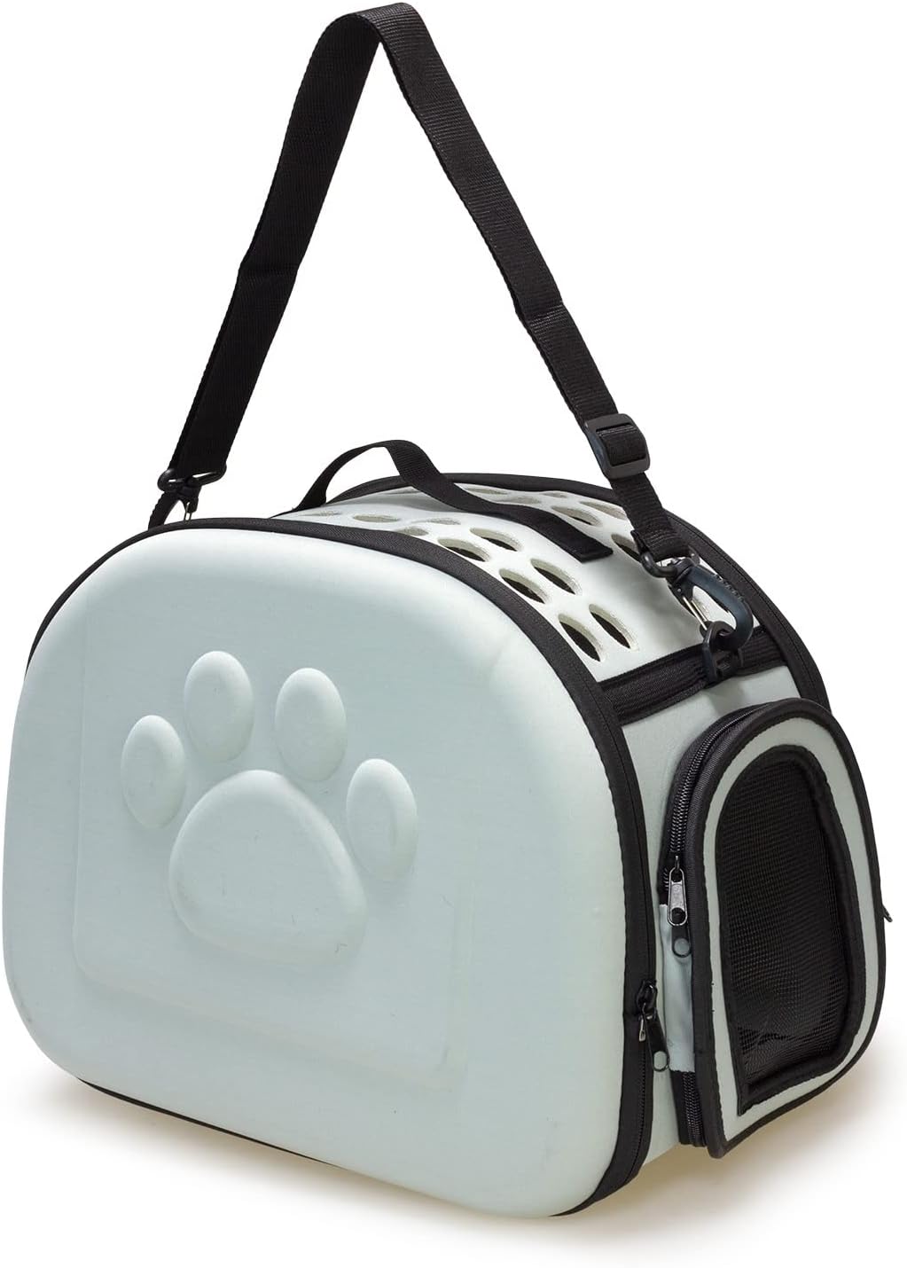 Arquivet Graue Faltbare Tragetasche für kleine Haustiere, 42 x 27 x 32 cm, ausgewachsene Hunde, Welp