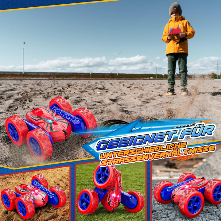 Dreamlandia Ferngesteuertes Auto ab 3-8 Jahre, 2.4 GHz RC Auto Spielzeug ab 3-12 Jahre Junge, Monste