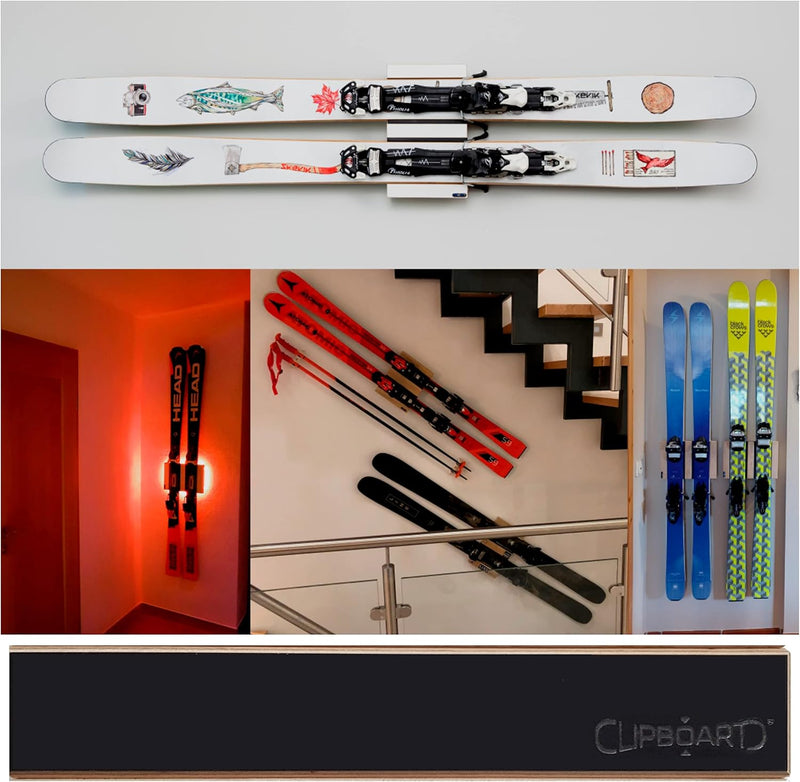 Clipboart® Standard Wandhalterung - Halterung - Ski - Tourenski - Carvingski - Powderski - Alpinski