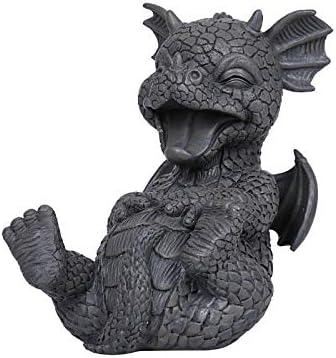 Pacific Trading Laugh Out Loud LOL Outdoor Drache Gartenstatue, 20,3 cm