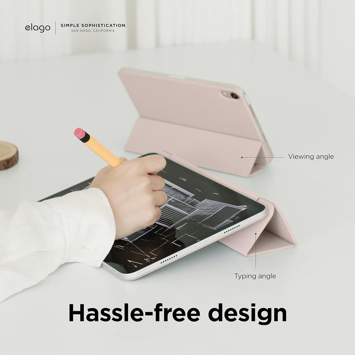 elago Magnetische Folio Hülle Kompatibel mit iPad 10. Generation [10,9"] - Rückwand Kann an Metallma