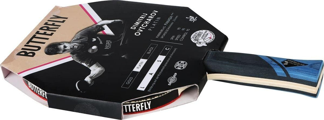 Butterfly® Dimitrij Ovtcharov Platin Tischtennisschläger | Eva-Technologie | ITTF zertifizierter Pan