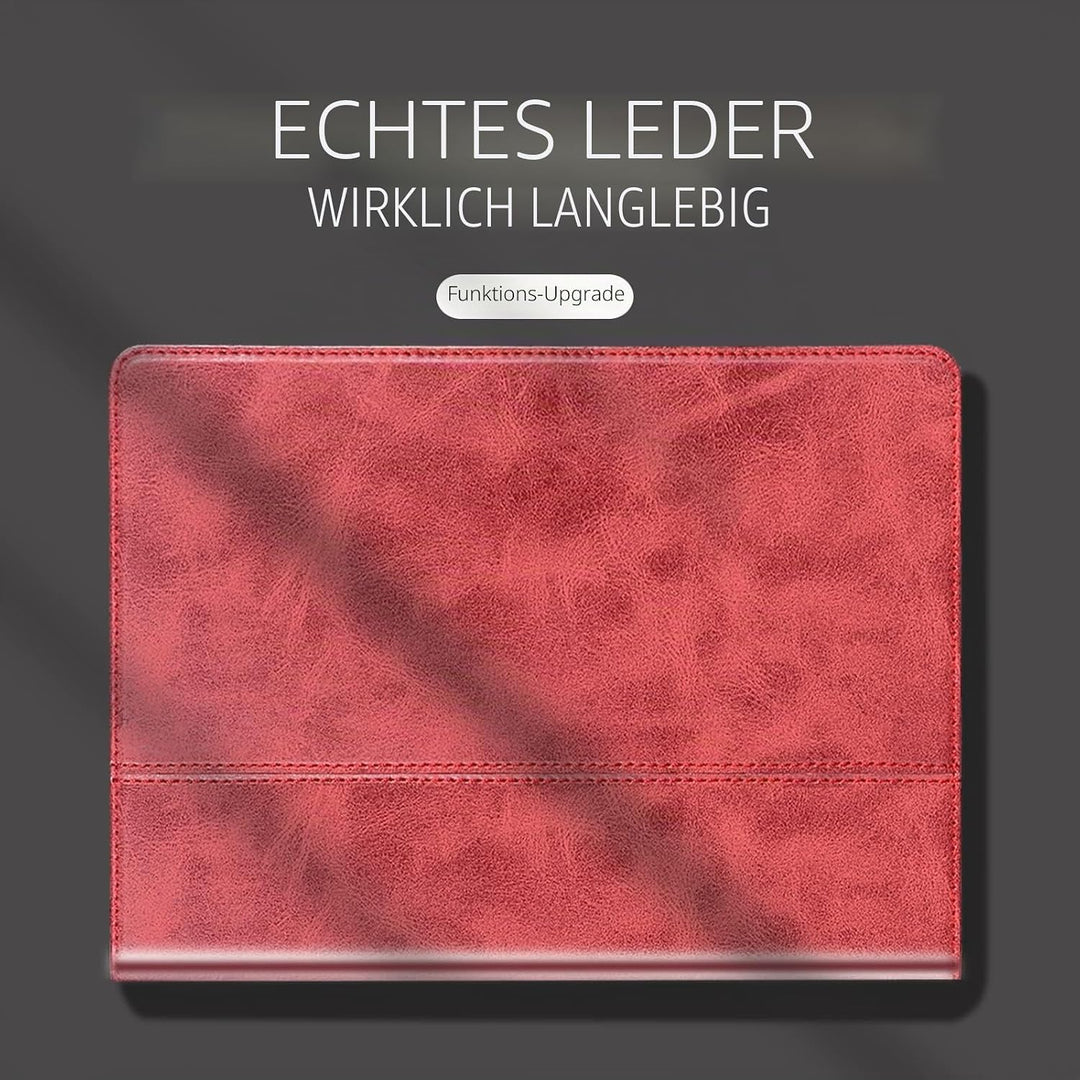 Gexmil Hülle für iPad 9./8./7. Generation 2021/2020/2019 10,2 Zoll Echt Leder Hülle Anti-Fingerabdru