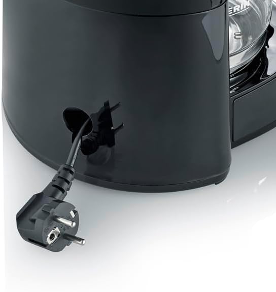 SEVERIN KA 9554 Kaffeeautomat Type, 1000, Edelstahl, 1.25 liters, schwarz-matt, KA 9554