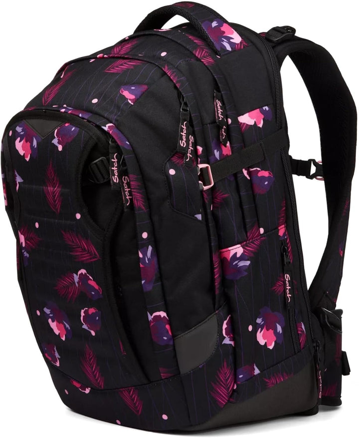 Satch Match Schulrucksack ab 5. Klasse, ergonomisch, erweiterbar auf 35 Liter, standfest, extra Fron