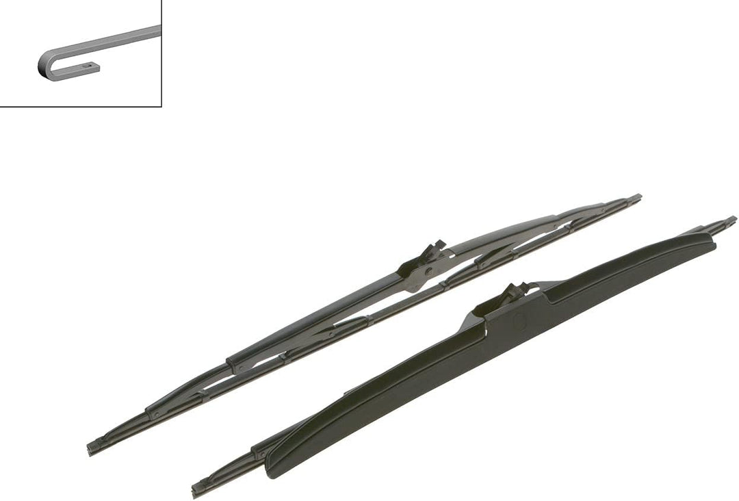 Bosch Scheibenwischer Twin Spoiler 602S, Länge: 600mm/600mm – Set für