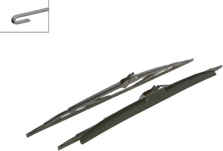 Bosch Scheibenwischer Twin Spoiler 602S, Länge: 600mm/600mm – Set für
