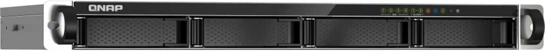 QNAP 4-Bay 1U Short-Depth 12" NAS. Marvell Octeon TX2 CN9130 / CN9131 64-bit Quad-core 2.2 GHz. 4GB