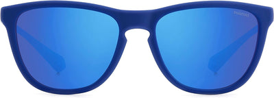 Polaroid Unisex Sunglasses 56 Zx9/5x Blue Azure, 56 Zx9/5x Blue Azure