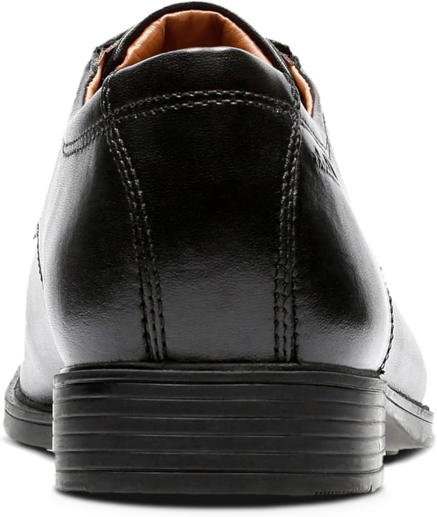 Clarks Herren Tilden Cap Derbys 39.5 EU Black Leather, 39.5 EU Black Leather