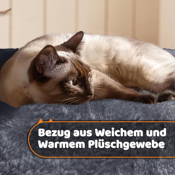 Yaheetech Kratzbaum 175 cm Katzenkratzbaum Stabil Katzenbaum mit 2 Katzenhöhlen und 3 Aussichtplattf