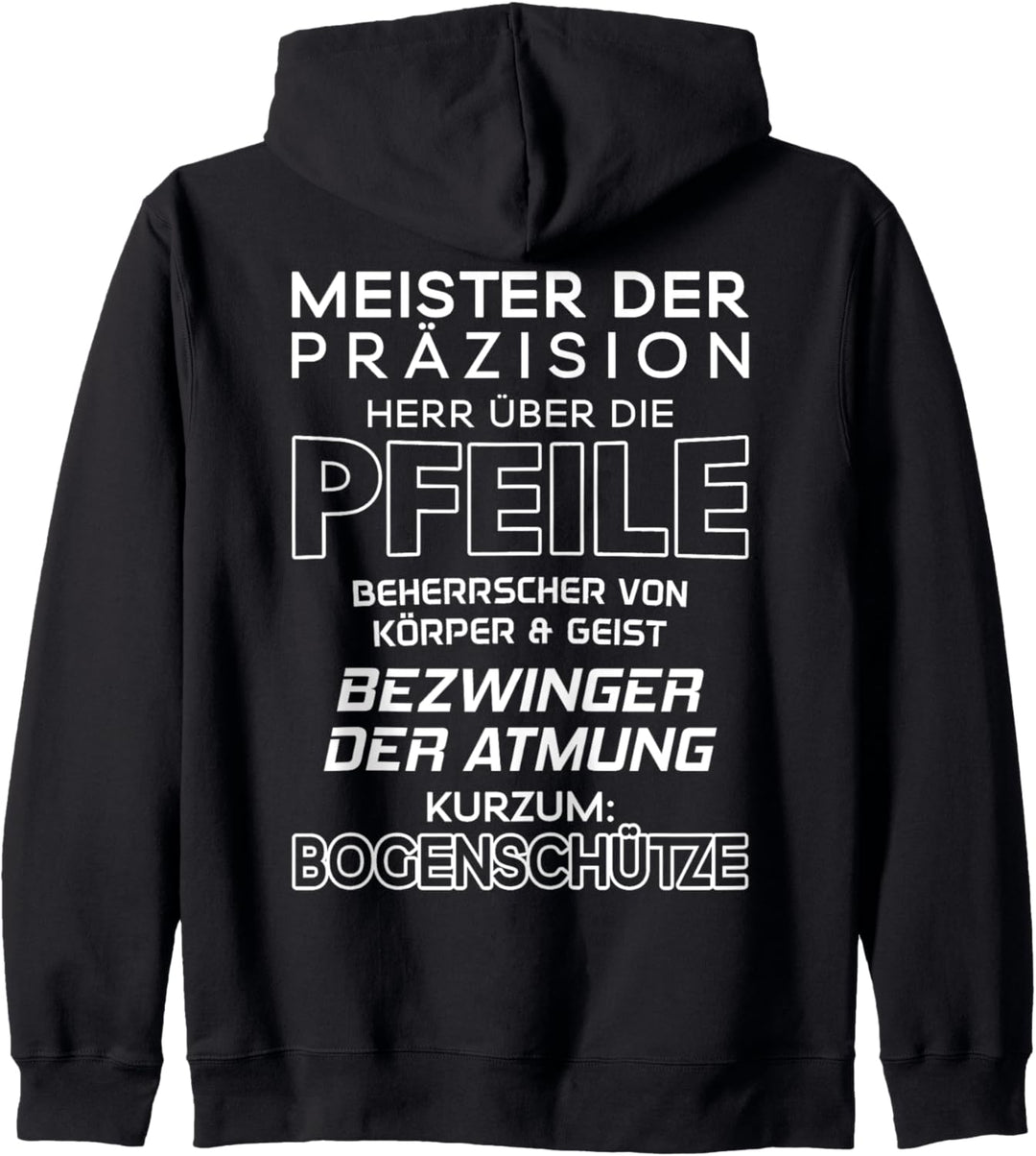 Bogenschiessen Meister Der Präzision Bogensport Bogenschütze Kapuzenjacke