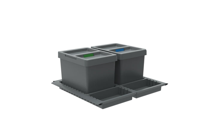 Elletipi PTC22 06050 2CR C97 PPV Mülleimer 2.0 Differenziert durch Schublade Deckel Flip Up