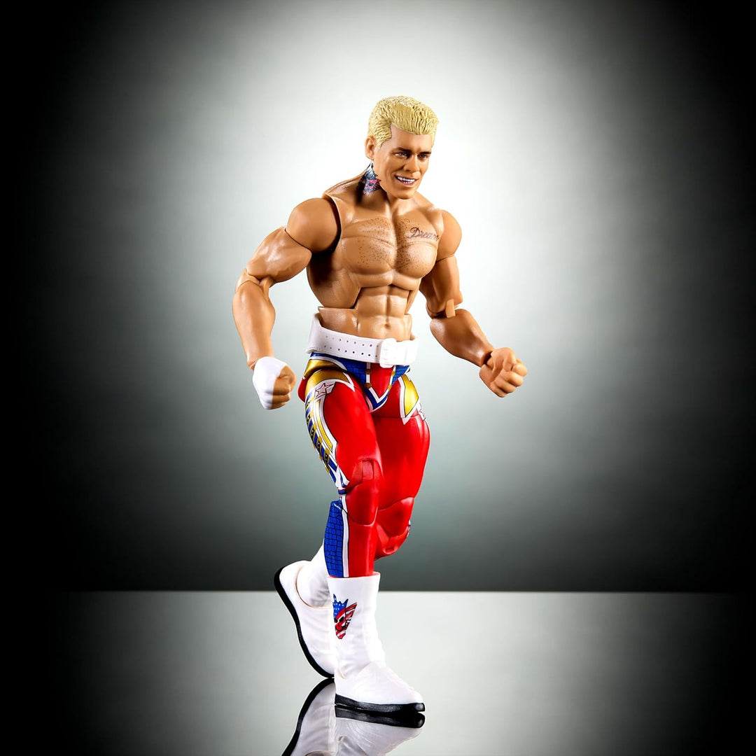 Mattel WWE Elite Collection Top Picks, Set mit Actionfigur und Zubehörteilen, ca. 15 cm grosse Samme
