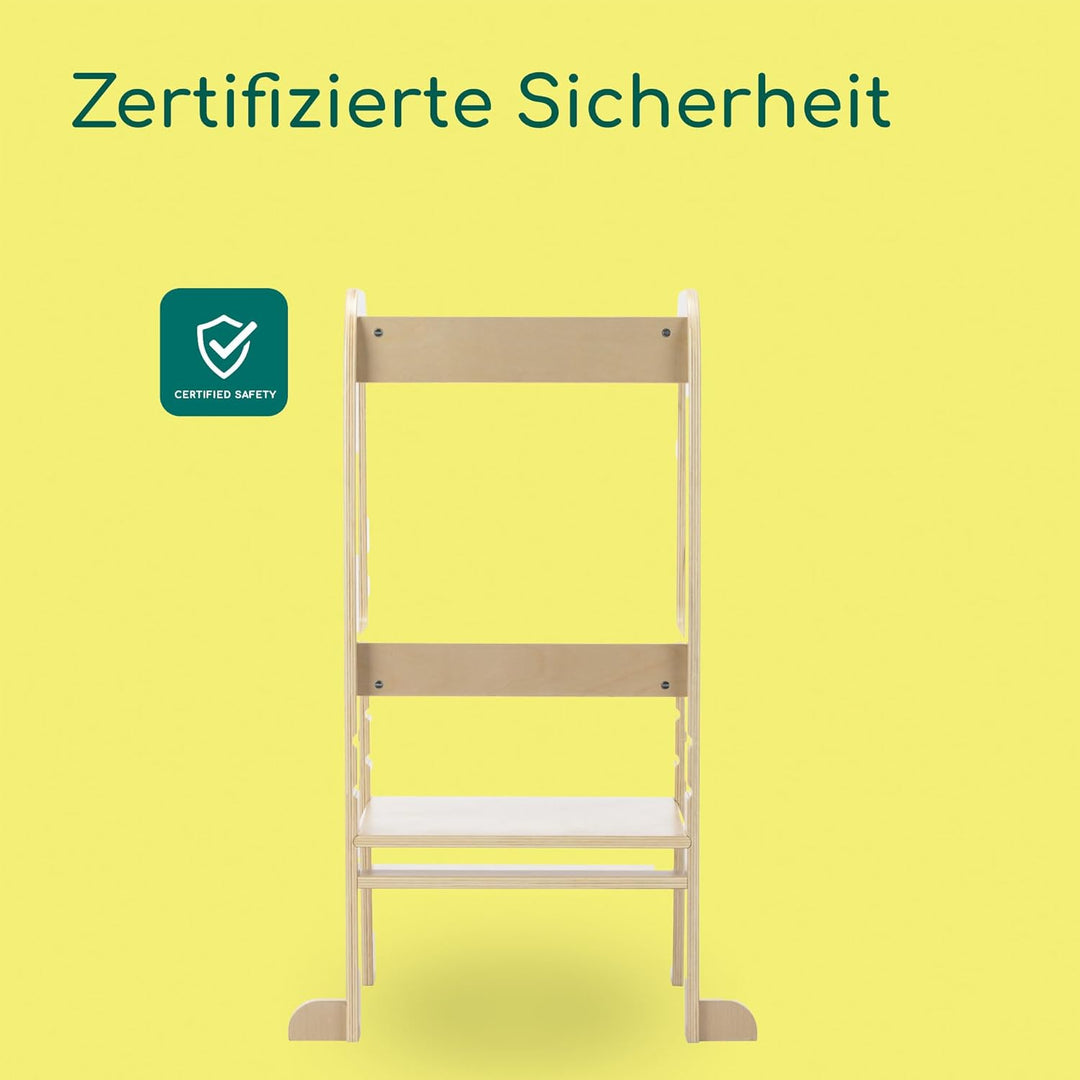 Bebeconfort Hoya, Montessori Lernturm Kinder, 1,5–6 Jahre (10–30 kg), 3-Stufig Höhenverstellbar, Sic