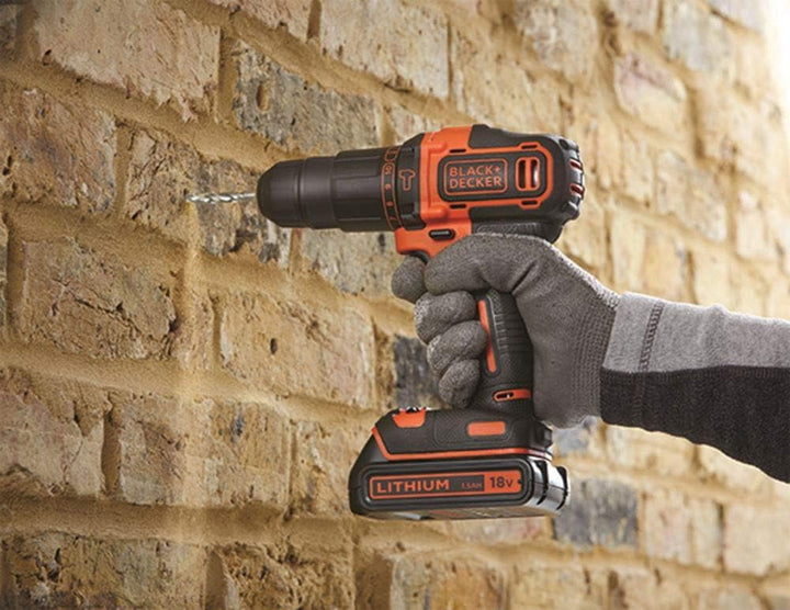 Black + Decker Black & Decker BDCHD18BAFC Akkubohrmaschine 80 tlg. Set, 1 W, 18 V