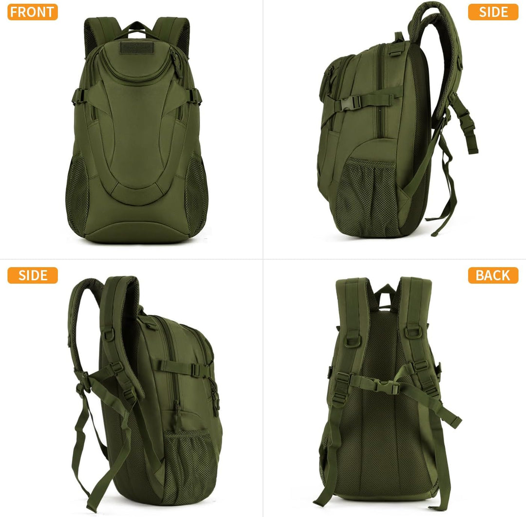 VINBAGGE Rucksack Molle Taktische Motorrad Wanderrucksack Outdoor Wasserdicht Trekkingrucksack 25L C