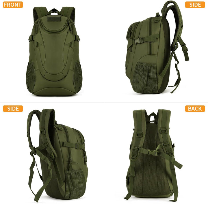VINBAGGE Rucksack Molle Taktische Motorrad Wanderrucksack Outdoor Wasserdicht Trekkingrucksack 25L C