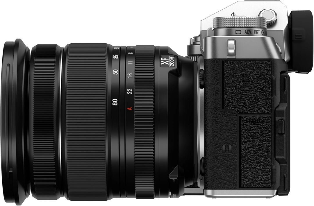 Fujifilm X-T5 Silber, FUJINON XF16-80mmF4 R OIS WR Objektiv Kit Silber XF16-80mm Kit (mit USB-C), Si