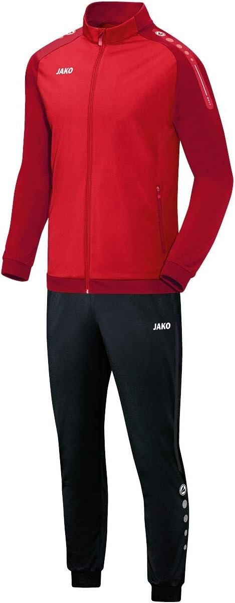 JAKO Herren Champ Trainingsanzug Polyester S rot/dunkelrot, S rot/dunkelrot